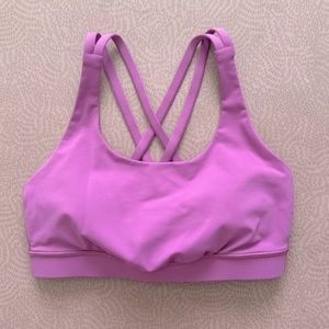 Lululemon Women’s Energy Bra, Medium Support, B-D Cups, Vivid Plum, 6